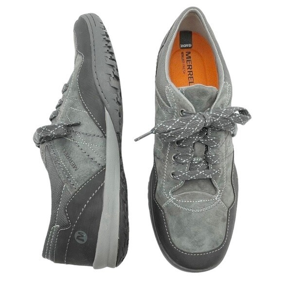 Merrell Albany Lace Shoes Granite Suede Hiking Camping Walking Women’s Size 10 - Picture 1 of 16